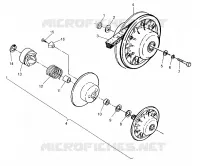 EMBRAYAGE DE TRANSMISSION ASSEMBLY  2X4 300 W957530 (4930053005B012)