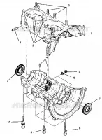 CARTERS MOTEUR ASSEMBLY SPORT 0940443 and SPORT SKS 0940243 (4925052505032A)