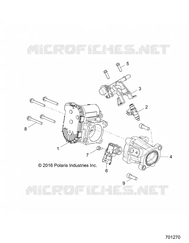 ENGINE, CORPS DE PAPILON AND FUEL RAIL