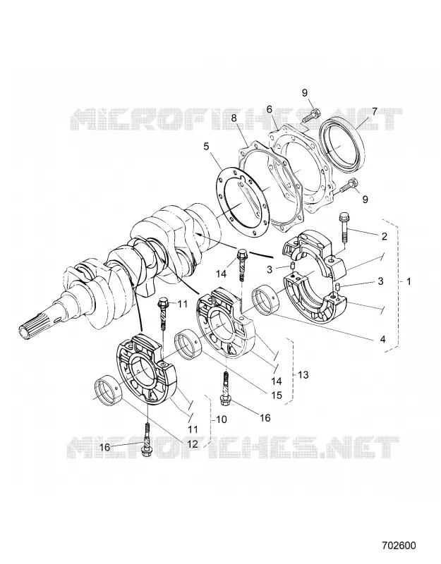 MOTEUR, MAIN BEARING CASE