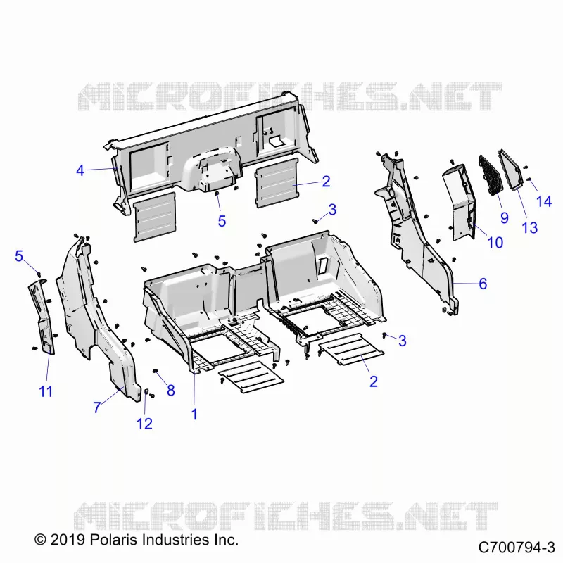 CARROSSERIE ARRIERE CLOSEOFF AND FENDERS