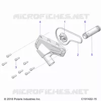 MOTEUR, WATERPUMP IMPELLER AND COVER