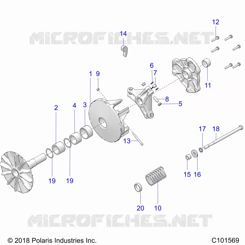 SYSTÃˆME DE TRANSMISSION, PRIMARY CLUTCH