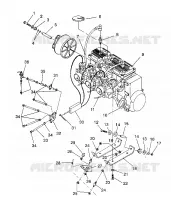 SUPPORT MOTEUR XLT/0930767,XLT SP/0930667    XLT SKS/0930567 (4923012301028A)