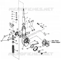 JAMBE DE FORCE AVANT Magnum 4x4 W968144 and  Swedish Magnum 4x4 S968144 (4936053605B004)