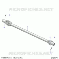 SYSTÃˆME DE TRANSMISSION, PROP SHAFT, FRONT
