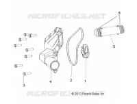 MOTEUR, WATERPUMP IMPELLER AND COVER
