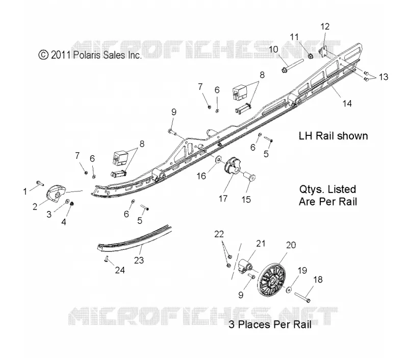 SUSPENSION, FIXATION RAIL