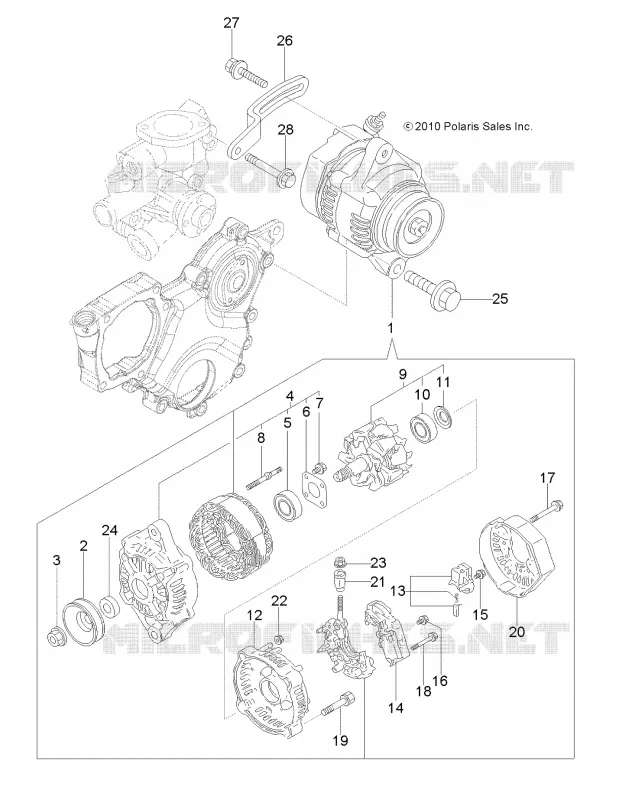 MOTEUR, ALTERNATEUR