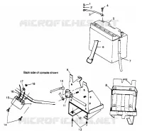 SUPPORT BATTERIE 500 EFI 0973774 (4938423842C004)