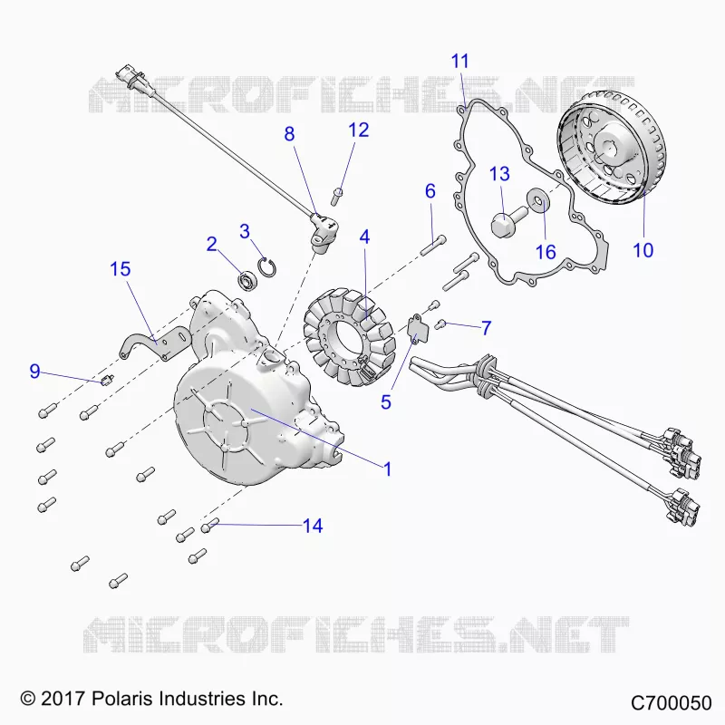 ENGINE, STATOR AND FLYROUE