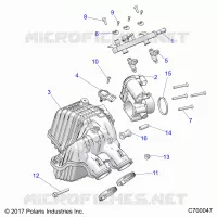 ENGINE, PRISE D'AIR MANIFOLD