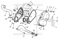 COUVERCLE D'EMBRAYAGE SPORTSMAN 500 W969244 (4936093609C004)