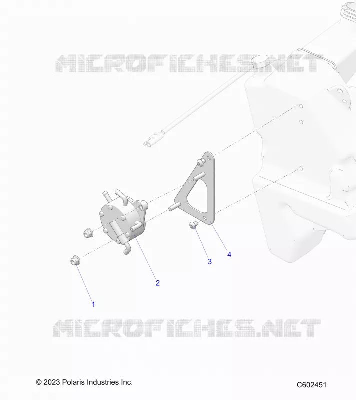 SYSTÃˆME D'ALIMENTATION, FUEL PUMP MOUNTING