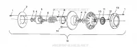 EMBRAYAGE DE TRANSMISSION ASSEMBLY XLT 0940767, XLT SP 0940667   XLT SKS 0940567 (4925022502C002)