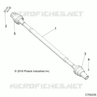 SYSTEME DE TRANSMISSION, REAR PROP SHAFT