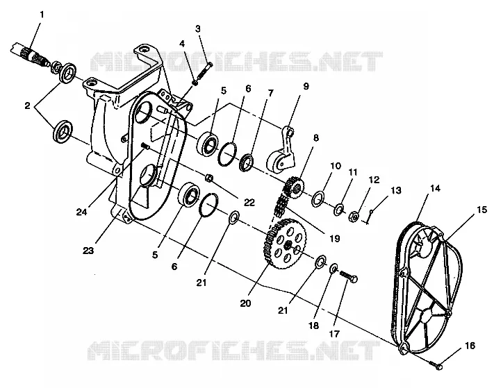 CARTER DE CHAINEE ASSEMBLY 500 EFI E942774 AND  EFI SKS E942574 (49274127410018)