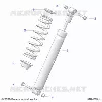 SUSPENSION, AMORTISSEUR ARRIERE