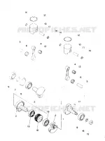 PISTON AND VILEBREQUIN  INDY LITE (4918591859027A)