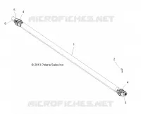 DRIVE TRAIN, FRONT ARBRE DE TRANSMISSION