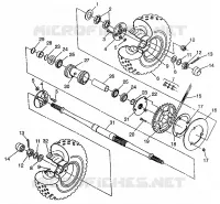 PONT ARRIERE XPRESS 300 W97CA28C and  XPRESS 400L W97CA38C (4939603960C011)