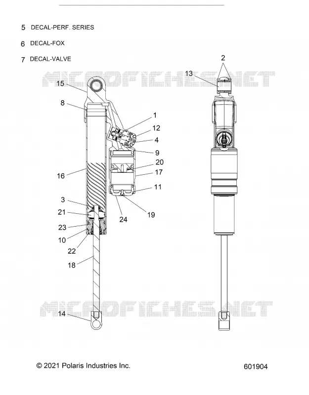 SUSPENSION, AMORTISSEUR ARRIERE TRACK
