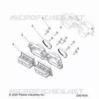ENGINE, REED VALVE AND CORPS DE PAPILON ADAPTOR