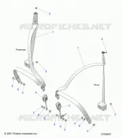 SIEGE BELT MOUNTING, FRONT