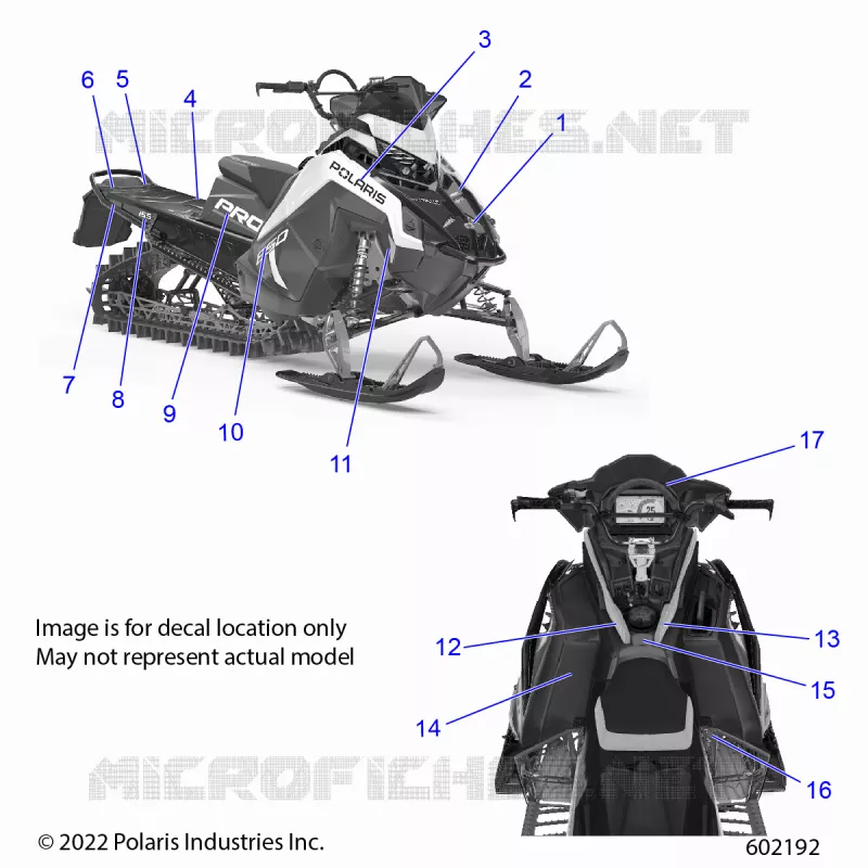 EMBLEMES,  POLARIS BLUE SIDE PANEL W/WHITE ACCENT