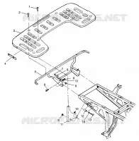 FIXATION PORTE BAGAGES ARRIERE XPLORER 300 W969130 (4935903590A007)