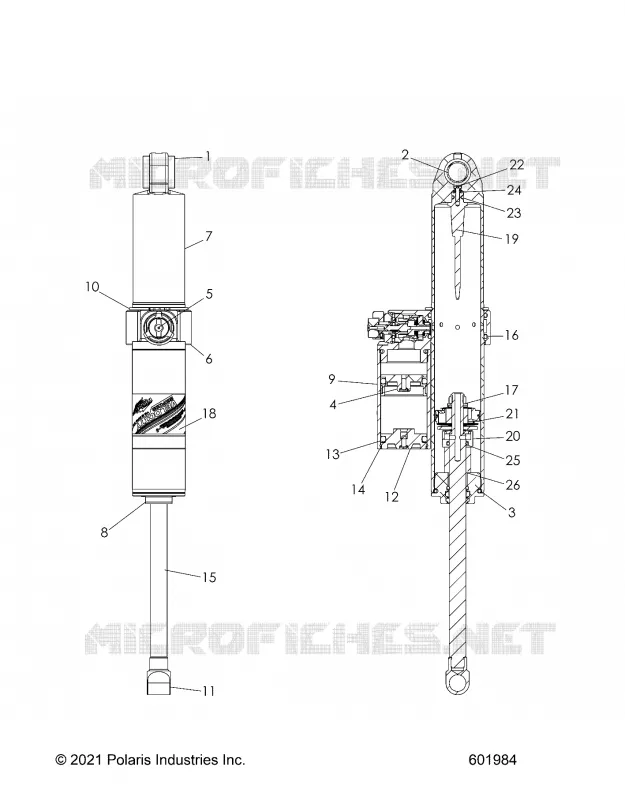 SUSPENSION, AMORTISSEUR ARRIERE TRACK