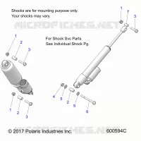 SUSPENSION ARRIERE SUSP. SHOCKS MNTG.