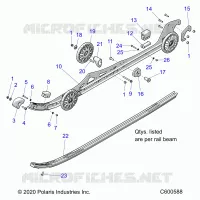 SUSPENSION, FIXATION RAIL