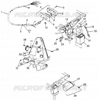ELECTRICITE/FEU ARRIERE SPORT 400L W97BA38C AND TRAIL BLAZER W97BA25C (4940124012C004)
