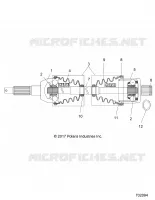 DRIVE TRAIN, ARBRE DE TRANSMISSION ARRIERE