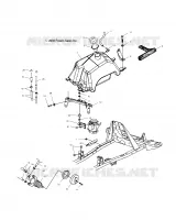 CARBURANT TANK AND CARBURATEUR MOUNTING