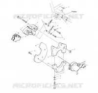 SUPPORT ETRIER DE FREIN ARRIERE