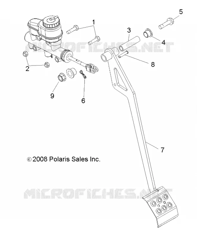 FREINS, PEDAL and MAITRE CYLINDRE MOUNTING