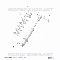SUSPENSION, AMORTISSEUR ARRIERE TRACK (7045713)