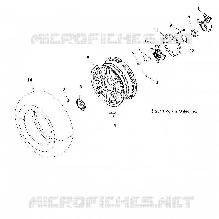 ROUES, FRONT AND HUB