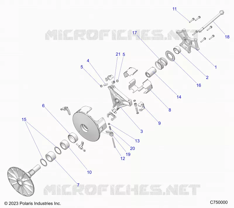 SYSTÃˆME DE TRANSMISSION, PRIMARY CLUTCH