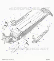 CHASSIS, PROTECTION D'EMBRAYAGE, FOOTRESTS, AND RUNNINGBOARDS