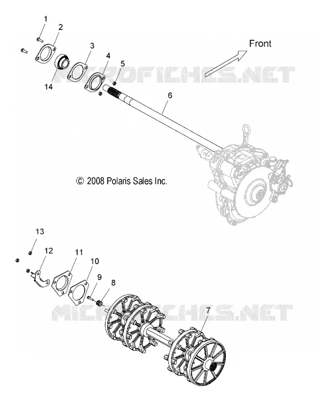 SYSTÈME DE TRANSMISSION, ARBRE DE TRANSMISSION ASM. AND JACKSHAFT ASM.