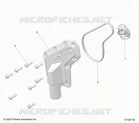 MOTEUR, WATERPUMP IMPELLER AND COVER