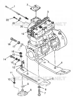 SUPPORT MOTEUR HURRICANE B974473 and Intl. HURRICANE I974473 (4941044104B002)