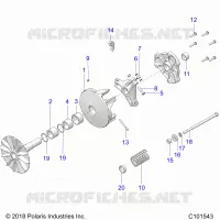 SYSTEME DE TRANSMISSION, PRIMARY CLUTCH