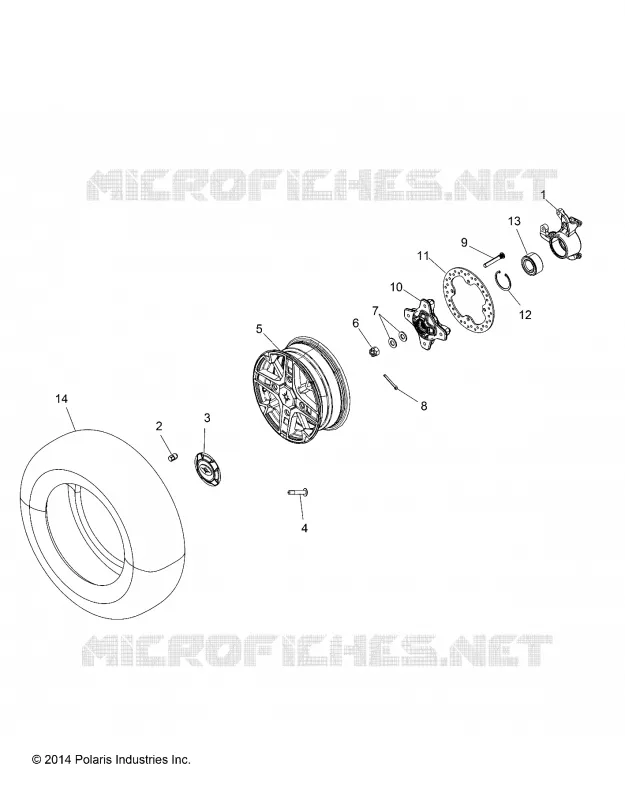 ROUES, FRONT AND HUB