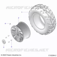 ROUES, REAR TIRE