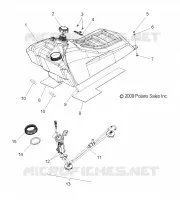 SYSTÈME D'ALIMENTATION, CARBURANT TANK ASM.