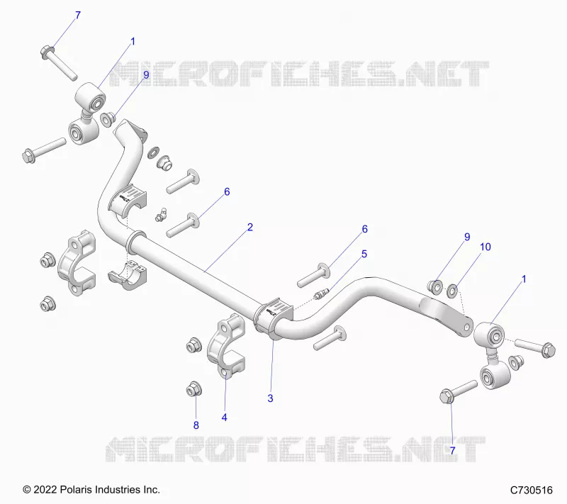 SUSPENSION, REAR, BARRE STABILISATRICE